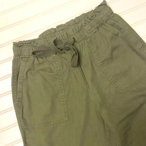 Caslon Olive Pull on Straight Leg Pants-#1835